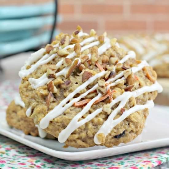 Iced Carrot Cake Cookies