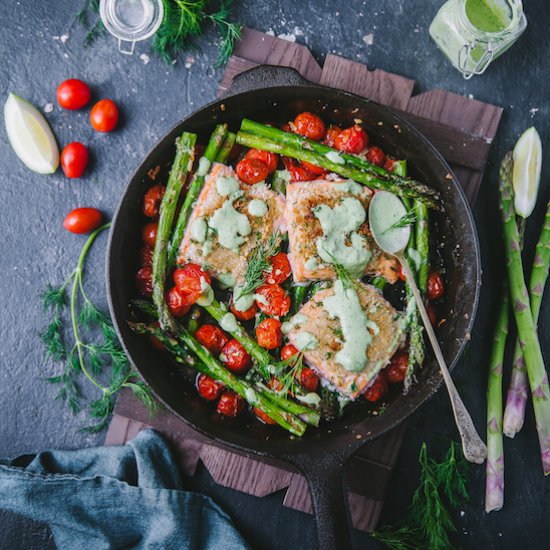 15 Minutes Salmon Vegetable