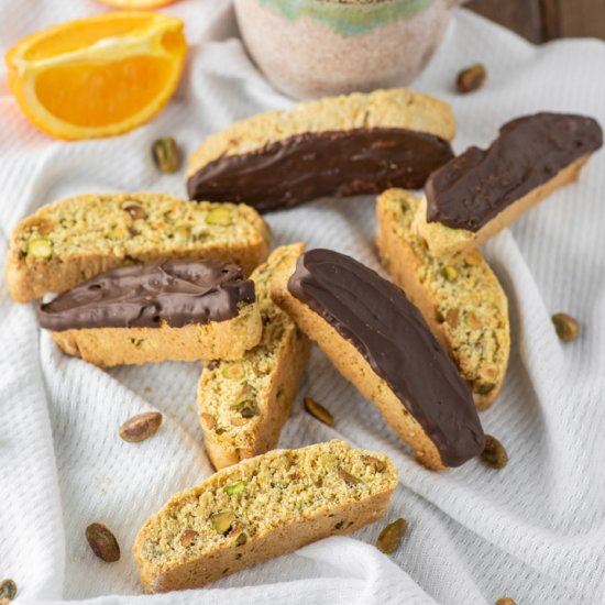 Orange Pistachio Biscotti