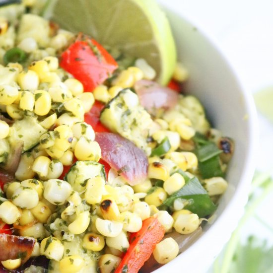 Grilled Corn and Zucchini Salad