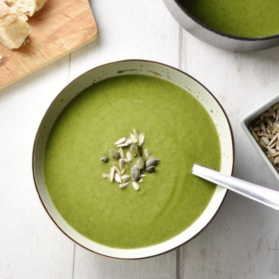 Creamy Broccoli Spinach Soup