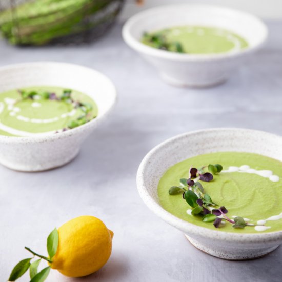 Vegan Cream of Asparagus Soup