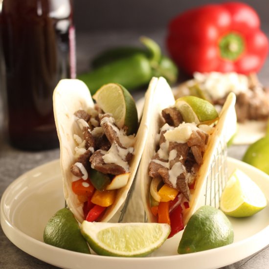 Sheet Pan Steak Fajitas