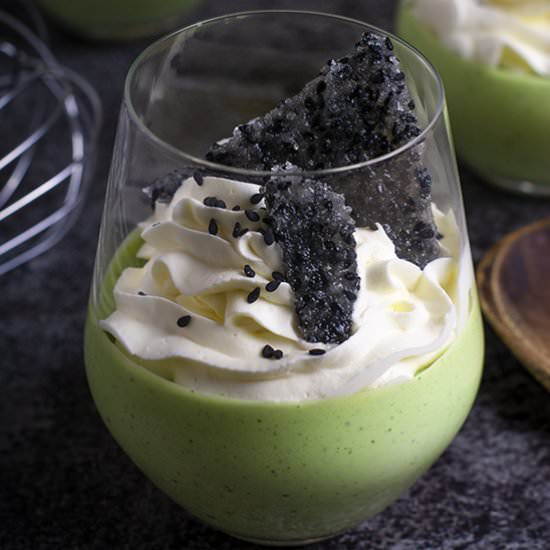 White Chocolate Matcha Mousse