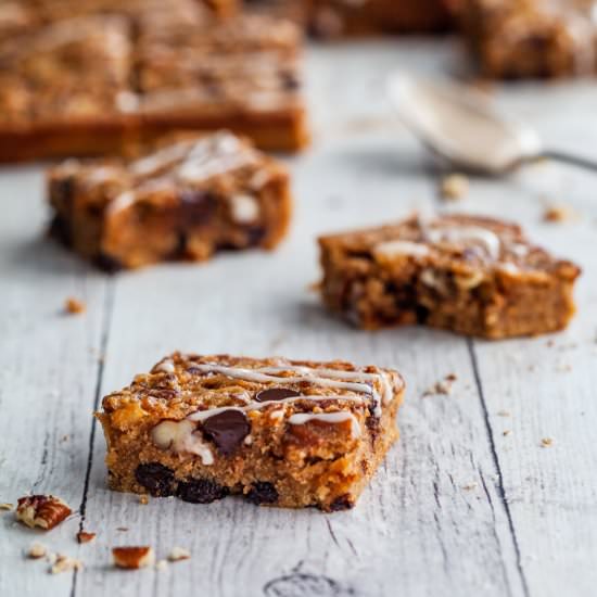 Cookie Butter Breakfast Blondies