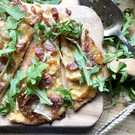 fig & prosciutto naan flatbread