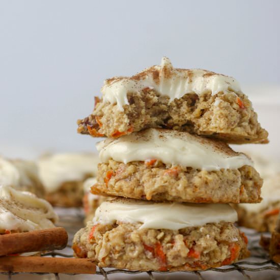 Carrot Cake Oatmeal Cookies