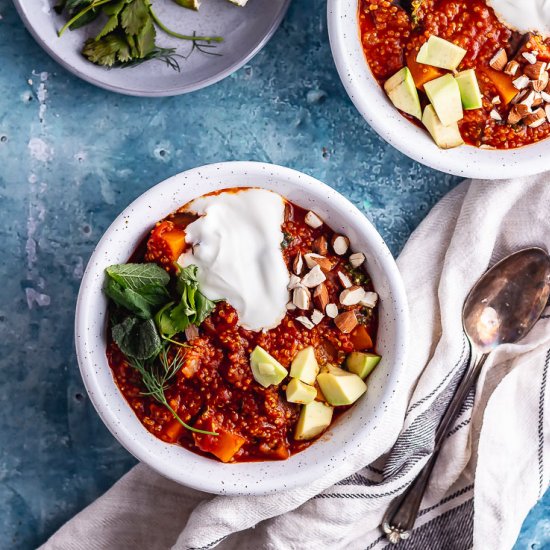 Spicy Veggie Stew with Quinoa