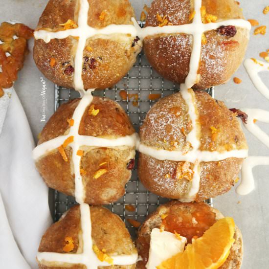 Orange hot cross buns