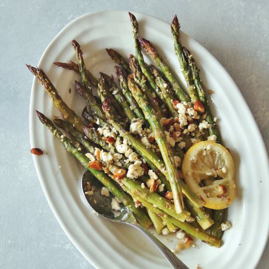 Roasted Asparagus with Feta