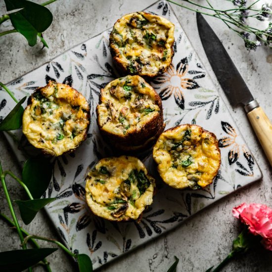 Egg Cups Sundried Tomato & Spinach