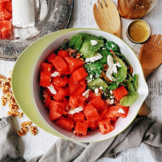 Watermelon Goat Cheese Salad