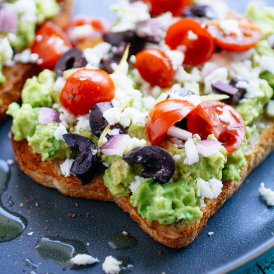 Greek-Style Avocado Toast