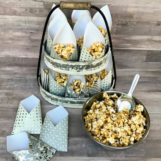 Caramel Corn with Smoked Almonds