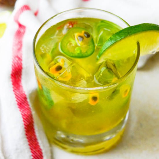 Spicy Passion Fruit Margarita