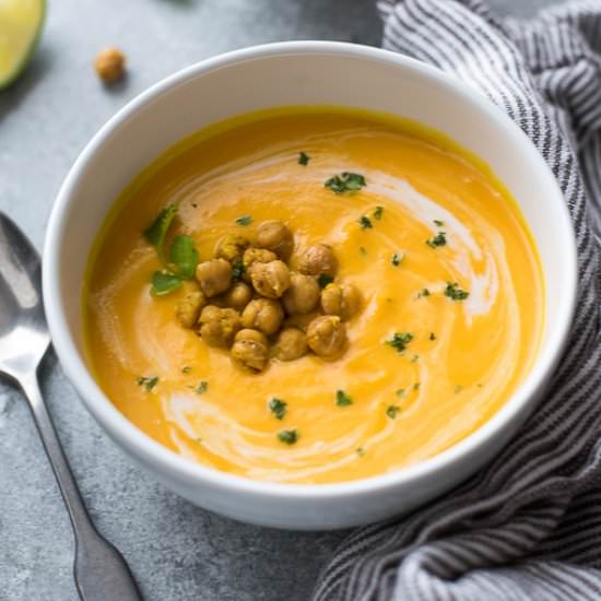 Instant Pot Carrot Ginger Soup