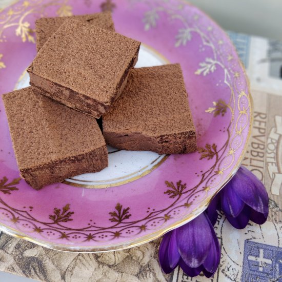 Earl Grey Chocolate Ganache Squares