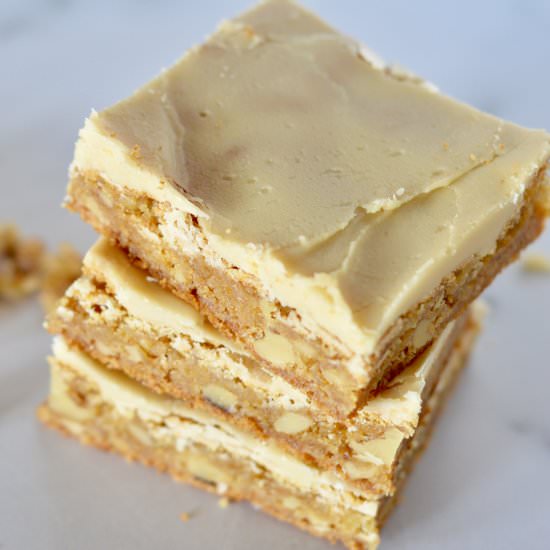 Frosted Butterscotch Blondies