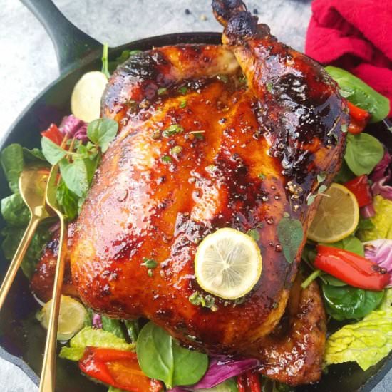 One Skillet Roast Chicken Adobo