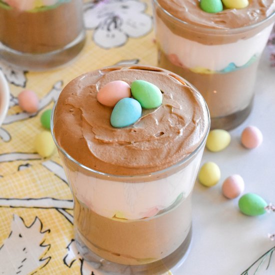 Easter Chocolate Strawberry Mousse