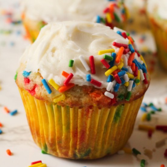 Gluten-free Funfetti Cupcakes