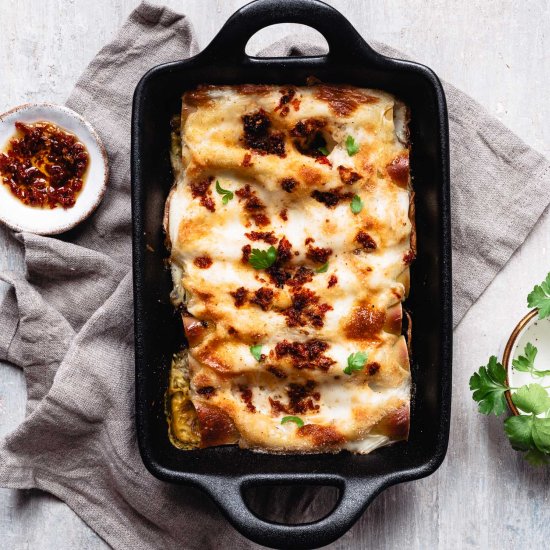 CREAMY MUSHROOM CANNELLONI RECIPE