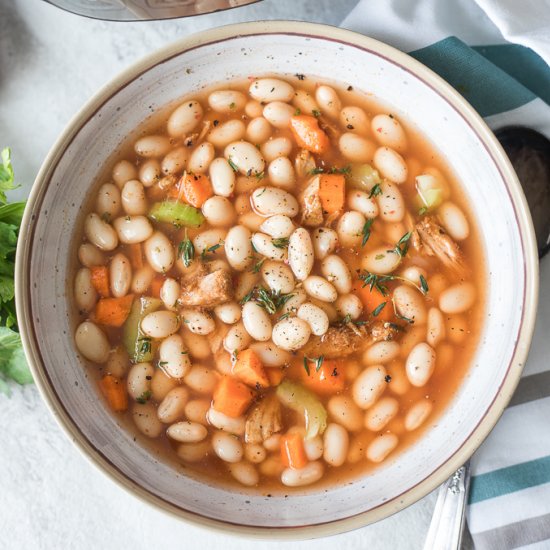 Instant Pot Ham and Bean Soup