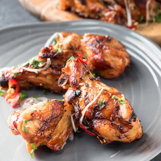 asian grilled chicken wings