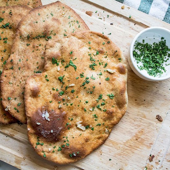 Homemade Whole Wheat Flatbread