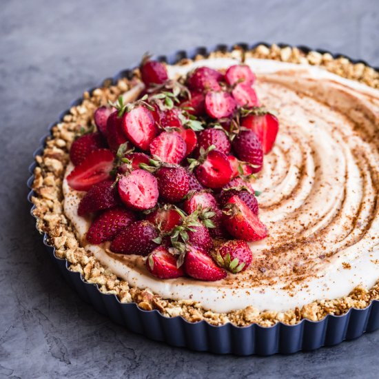 No-Bake Strawberry Mascarpone Tart