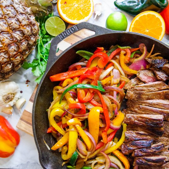 Steak Fajitas- Gluten Free Marinade