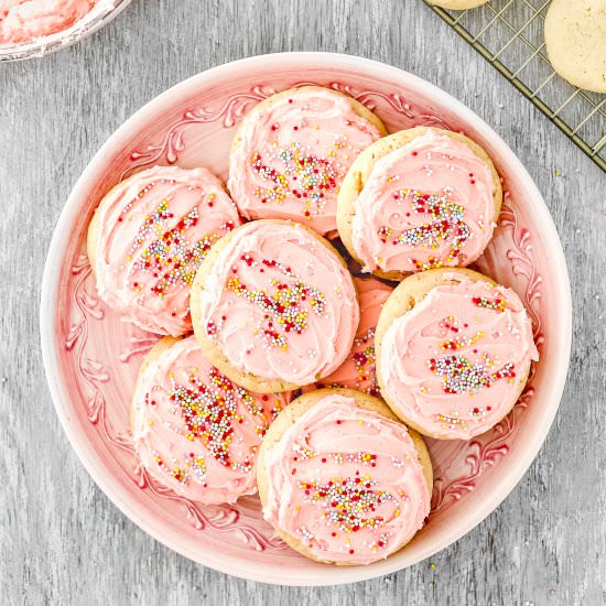 Easy Eggless Soft Sugar Cookies