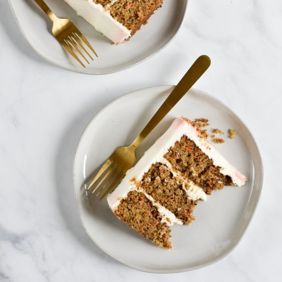 Carrot Cake w/ Cream Cheese Frosting