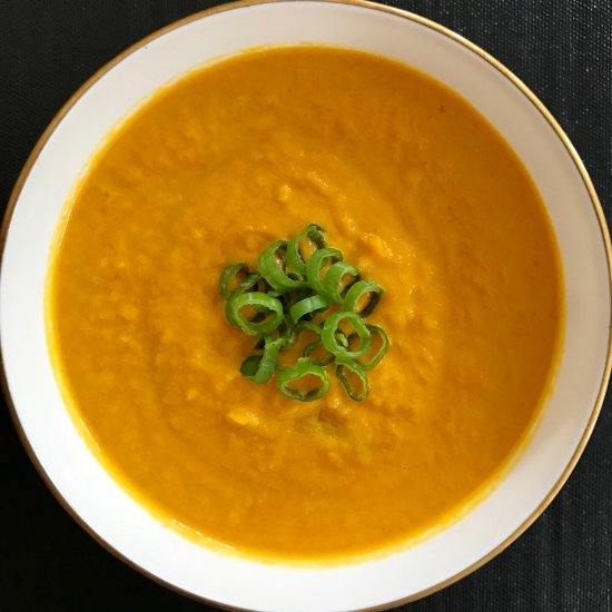 Roasted Carrot Soup with Coconut