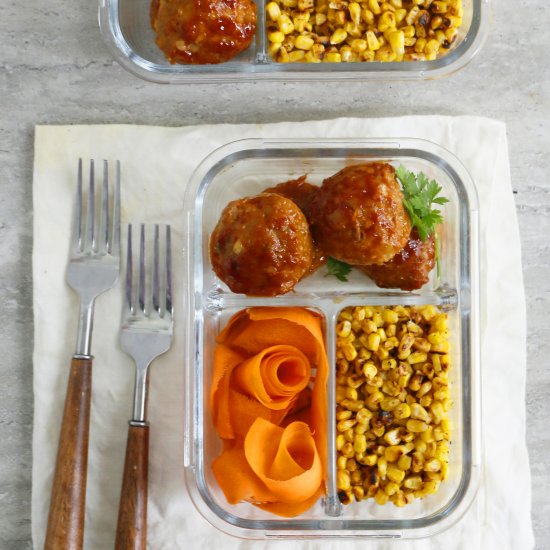 Baked Barbecue Chicken Meatballs