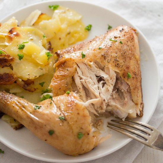 Easy Potato Gratin with Chicken