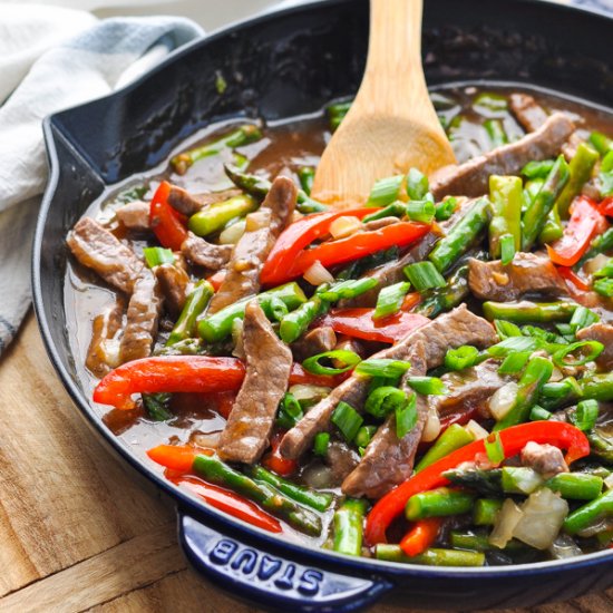 Asparagus and Beef Stir Fry