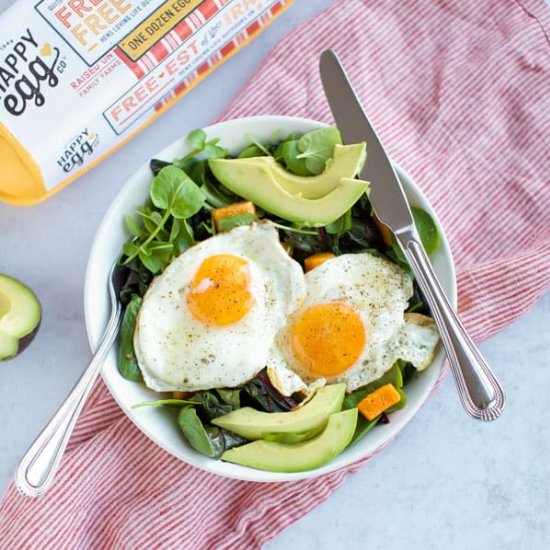 Eggs and Greens Protein Bowl