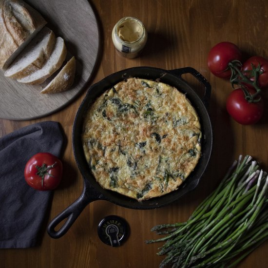 Asparagus Frittata & Red Snappers