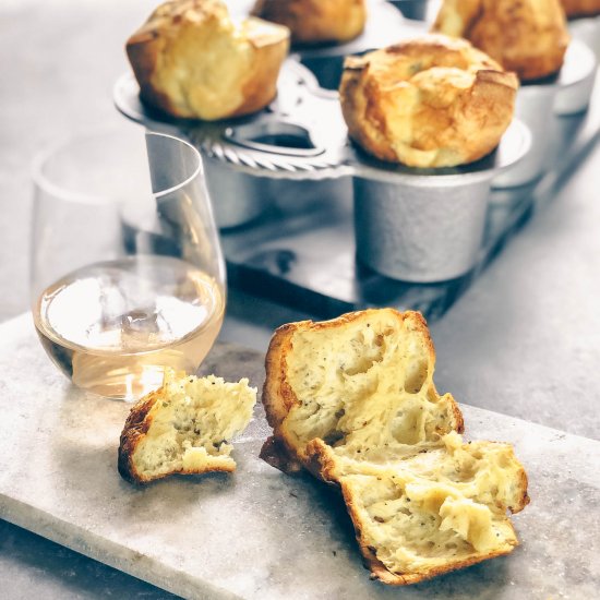 Savory Sourdough Popovers