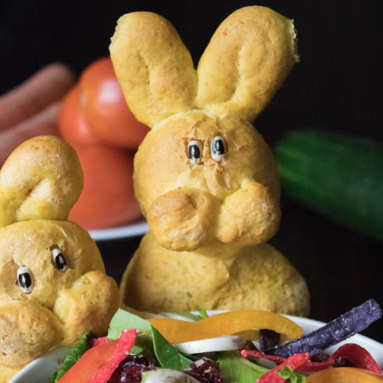 Vegan Carrot Bread Bunnies