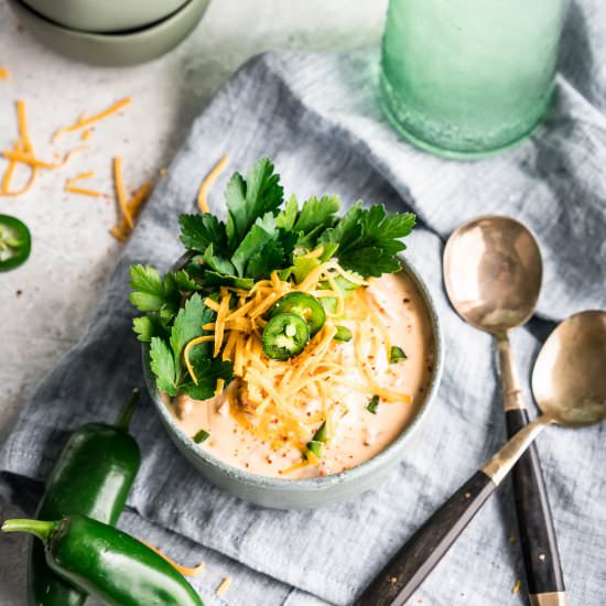 Keto Jalapeño Popper Chicken Soup