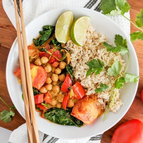 Chunky Chickpea Curry