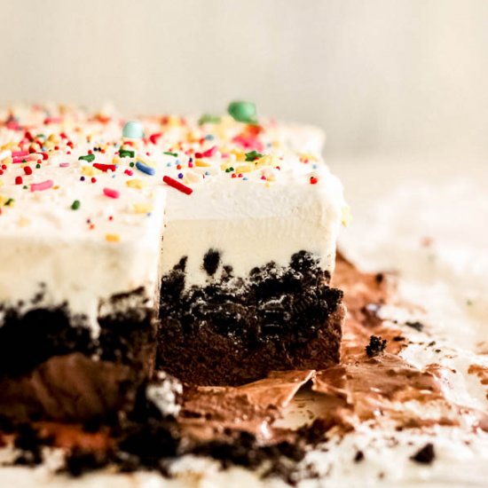 2 layer ice cream cake