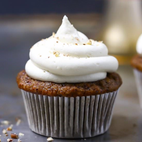 Grain Free Carrot Cake Cupcakes