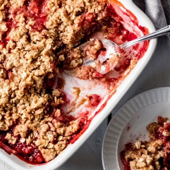 Strawberry Rhubarb Crisp