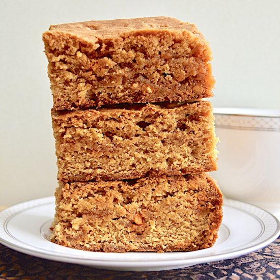 Butterscotch Pudding Blondies