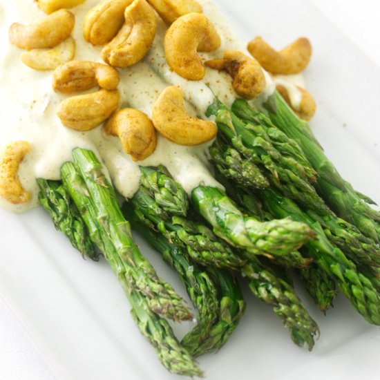 asparagus with curry sauce