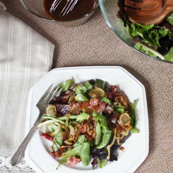 Fall Salad, Caramelized Bacon