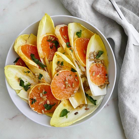 Endive Orange Salad with Tahini